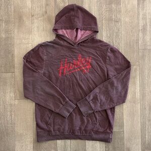 Hurley Men's Maroon Hoodie Sweater